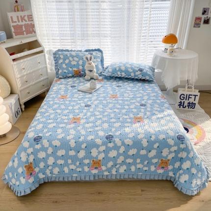 91家纺网 家纺一手货源 找家纺 （总）仟网汇 2022新款全棉卡通绗缝床盖三件套