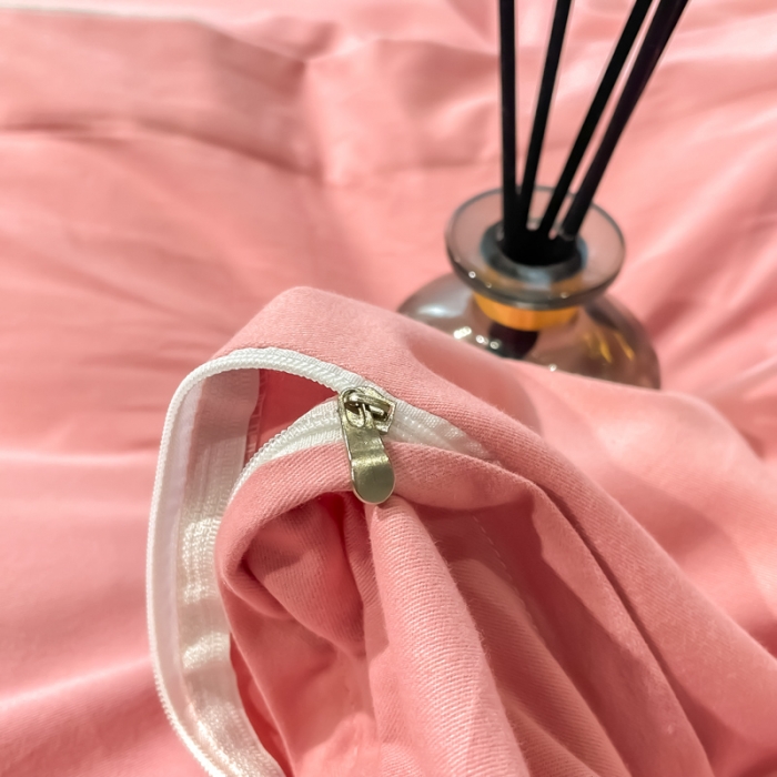 91家纺网 家纺一手货源 找家纺 雲归梦 2022生态磨毛绣花加厚四件套（直播爆款）爱丁堡-粉