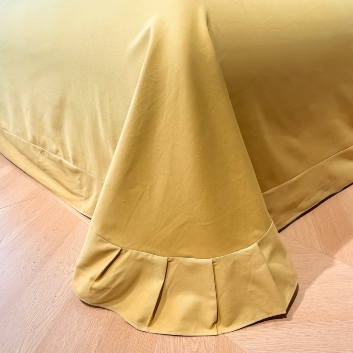 91家纺网 家纺一手货源 找家纺 雲归梦 2022生态磨毛绣花加厚四件套（直播爆款）爱丁堡-黄