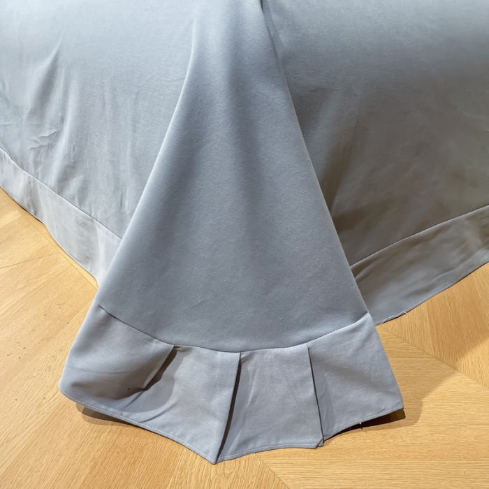 91家纺网 家纺一手货源 找家纺 雲归梦 2022生态磨毛绣花加厚四件套（直播爆款）爱丁堡-蓝