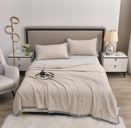 21度c 2023新款件天丝夏被四套直播夏凉被空调被 天丝-月鹿香槟色