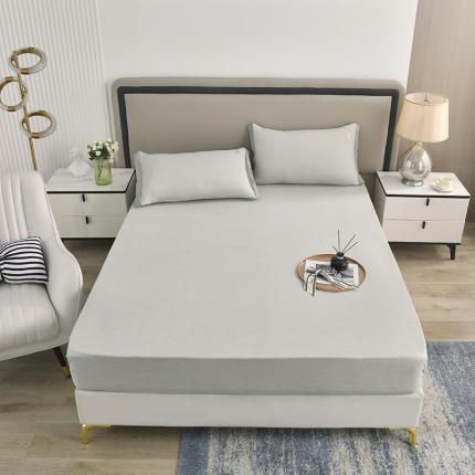 91家纺网 家纺一手货源 找家纺 21度c 2024新款直播款天丝床笠 天丝-冷灰色