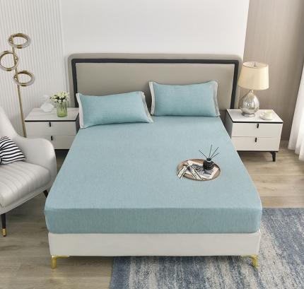 21度c 2024新款直播款天丝床笠 天丝-海蓝色