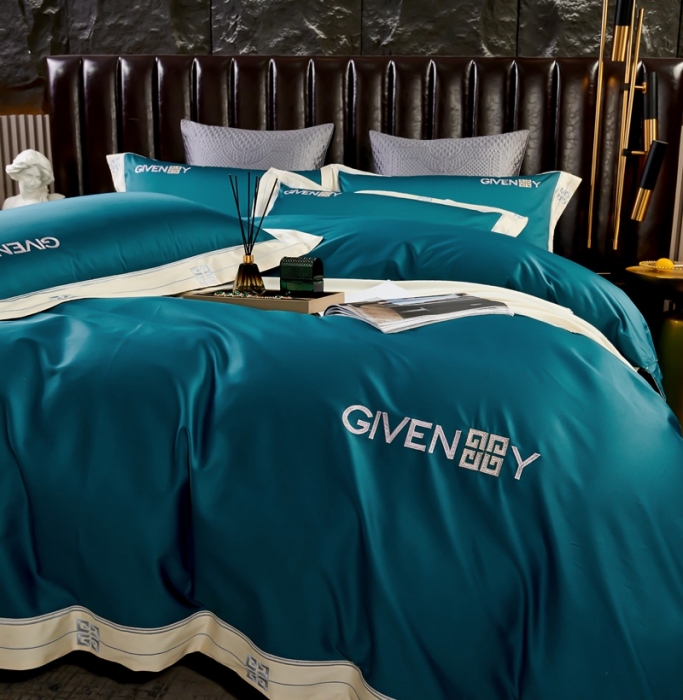 91家纺网 家纺一手货源 找家纺 （总）2023新款纯棉50支双股贡缎长绒棉刺绣四件套 全棉绣花