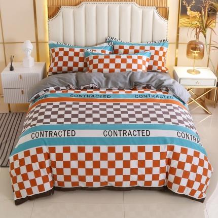 91家纺网 家纺一手货源 找家纺 圣锦 全棉单被套 动感节拍