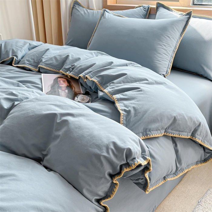 91家纺网 家纺一手货源 找家纺 （总）蓝米卡夫 2024新款A类全棉60S水洗棉贝欧系列