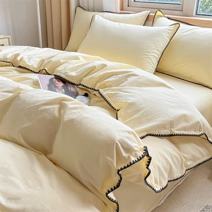 蓝米卡夫 2024新款A类全棉60S水洗棉贝欧系列 贝欧-米白