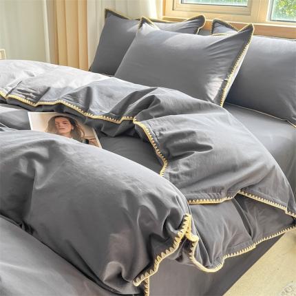 蓝米卡夫 2024新款A类全棉60S水洗棉贝欧系列 贝欧-深灰