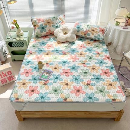 91家纺网 家纺一手货源 找家纺 总 多乐 2022小清新0.5乳胶凉席床席款（带氨纶）