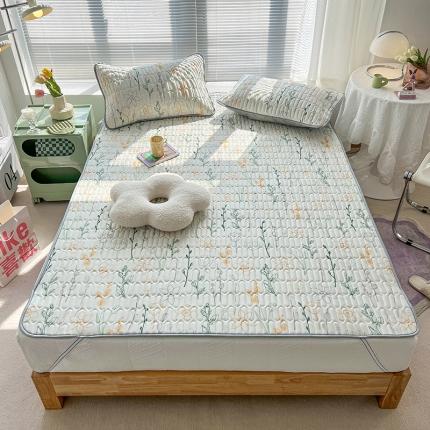 91家纺网 家纺一手货源 找家纺 总 多乐 2022小清新0.5乳胶凉席床席款（带氨纶）