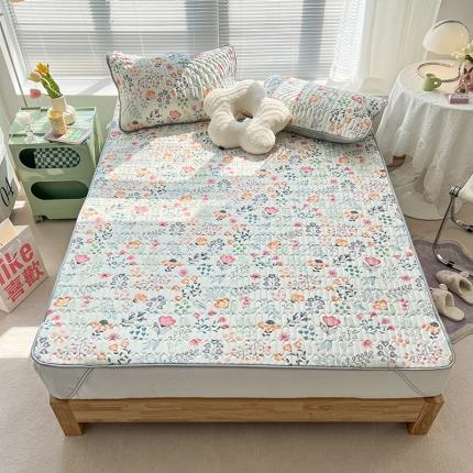 91家纺网 家纺一手货源 找家纺 总 多乐 2022小清新0.5乳胶凉席床席款（带氨纶）