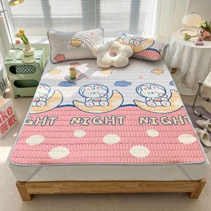 91家纺网 家纺一手货源 找家纺 总 多乐 2022小清新0.5乳胶凉席床席款（带氨纶）