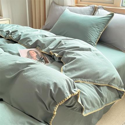 蓝米卡夫 2024新款A类全棉60S水洗棉贝欧系列 贝欧-森蓝