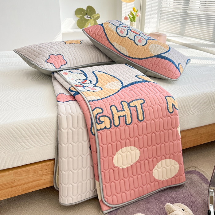 91家纺网 家纺一手货源 找家纺 总 多乐 2022小清新0.5乳胶凉席床席款（带氨纶）