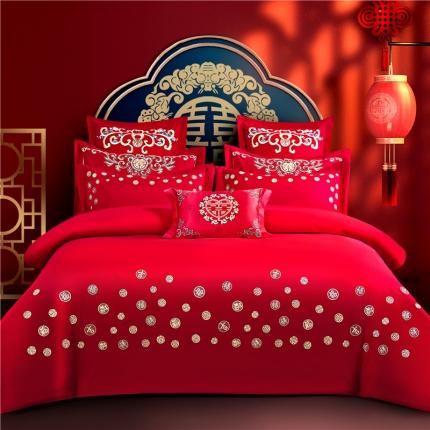 91家纺网 家纺一手货源 找家纺 （总）2025新款婚庆磨毛四件套多件套