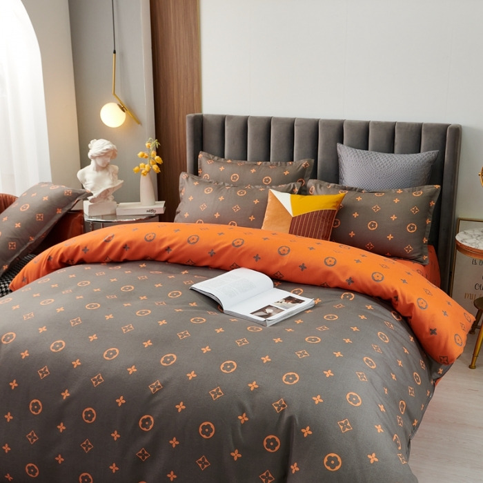 91家纺网 家纺一手货源 找家纺 典雅家纺2024新款植物羊绒磨毛四件套 路易斯