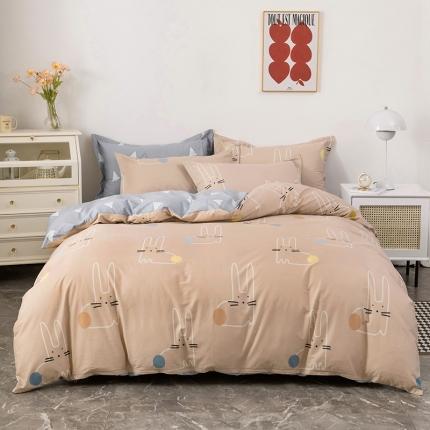 91家纺网 家纺一手货源 找家纺 （总）星期三 2022年3月新款铂金全棉13372四件套（加老板微信有会员价）