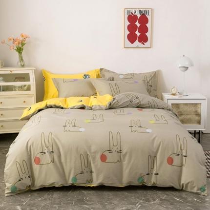 91家纺网 家纺一手货源 找家纺 （总）星期三 2022年3月新款铂金全棉13372四件套（加老板微信有会员价）