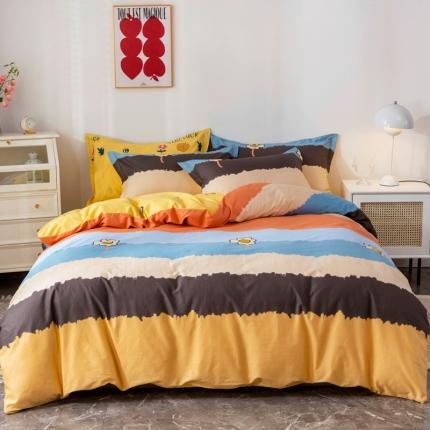 91家纺网 家纺一手货源 找家纺 （总）星期三 2022年3月新款铂金全棉13372四件套（加老板微信有会员价）