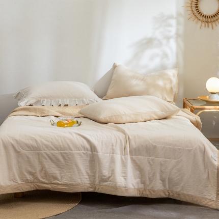 91家纺网 家纺一手货源 找家纺 玖弘 2022新款全棉水洗夏被 米密条