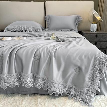 91家纺网 家纺一手货源 找家纺 榻尚2023 80S仙女蕾丝边天丝夏被四件套-悦 会员-20