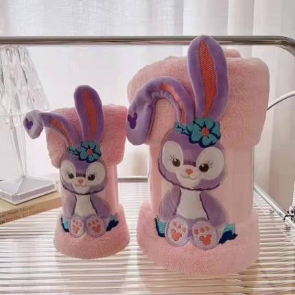 91家纺网 家纺一手货源 找家纺 双梦毛巾 欢乐兔毛巾浴巾