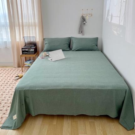 91家纺网 家纺一手货源 找家纺 （总）纯棉水洗棉床单单品单件纯棉简约纯色学生宿舍单双人全棉