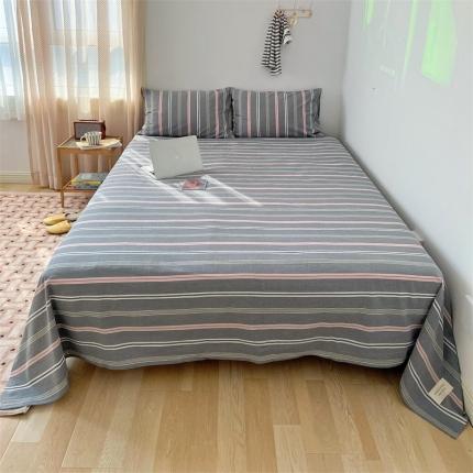 91家纺网 家纺一手货源 找家纺 （总）纯棉水洗棉床单单品单件纯棉简约纯色学生宿舍单双人全棉