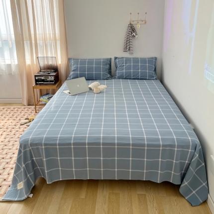 91家纺网 家纺一手货源 找家纺 （总）纯棉水洗棉床单单品单件纯棉简约纯色学生宿舍单双人全棉