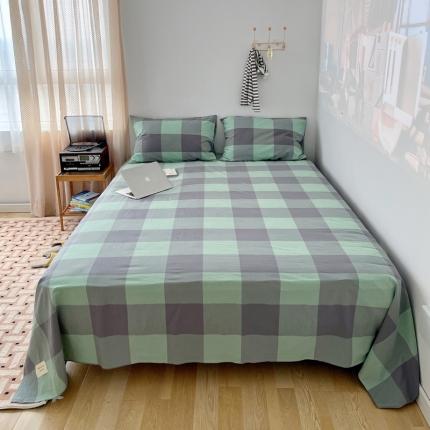 91家纺网 家纺一手货源 找家纺 （总）纯棉水洗棉床单单品单件纯棉简约纯色学生宿舍单双人全棉