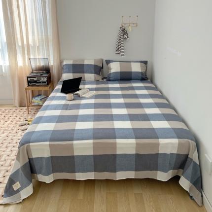 91家纺网 家纺一手货源 找家纺 （总）纯棉水洗棉床单单品单件纯棉简约纯色学生宿舍单双人全棉