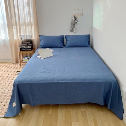 91家纺网 家纺一手货源 找家纺 （总）纯棉水洗棉床单单品单件纯棉简约纯色学生宿舍单双人全棉