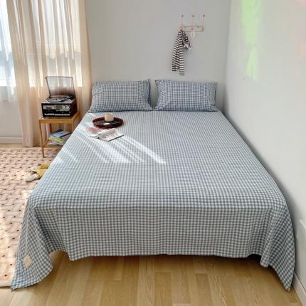 91家纺网 家纺一手货源 找家纺 （总）纯棉水洗棉床单单品单件纯棉简约纯色学生宿舍单双人全棉