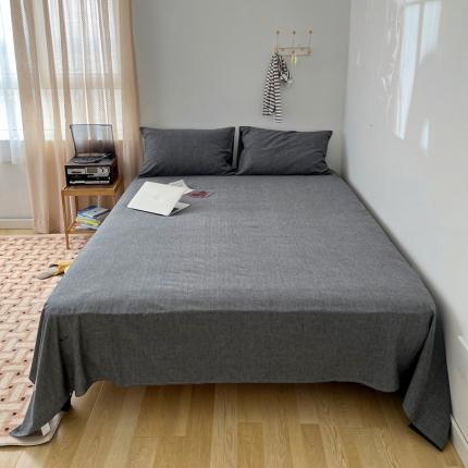 91家纺网 家纺一手货源 找家纺 （总）纯棉水洗棉床单单品单件纯棉简约纯色学生宿舍单双人全棉