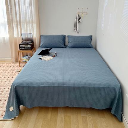 91家纺网 家纺一手货源 找家纺 （总）纯棉水洗棉床单单品单件纯棉简约纯色学生宿舍单双人全棉