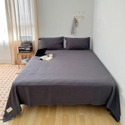 91家纺网 家纺一手货源 找家纺 （总）纯棉水洗棉床单单品单件纯棉简约纯色学生宿舍单双人全棉