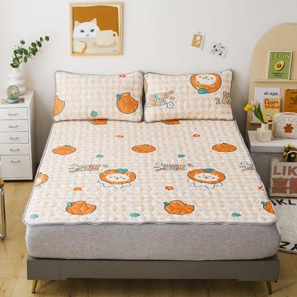 (总)纽缦 2022新款凉感丝乳胶凉席卡通系列床单款