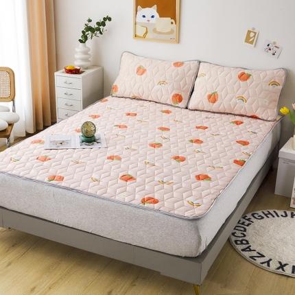 91家纺网 家纺一手货源 找家纺 (总)纽缦 2022新款凉感丝乳胶凉席卡通系列床单款