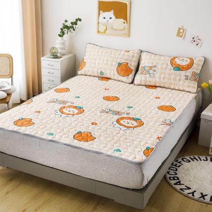 91家纺网 家纺一手货源 找家纺 (总)纽缦 2022新款凉感丝乳胶凉席卡通系列床单款