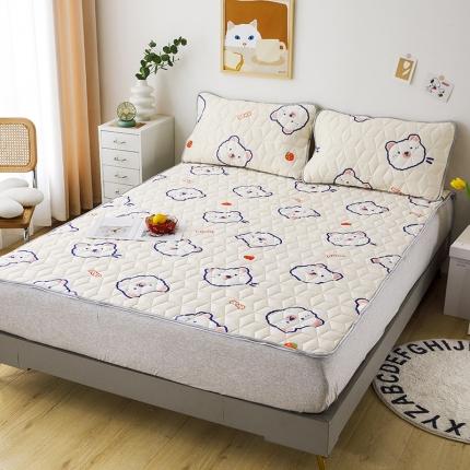 91家纺网 家纺一手货源 找家纺 (总)纽缦 2022新款凉感丝乳胶凉席卡通系列床单款