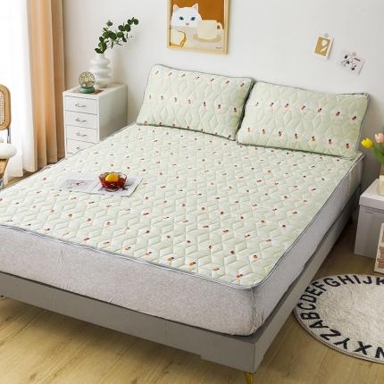 91家纺网 家纺一手货源 找家纺 (总)纽缦 2022新款凉感丝乳胶凉席卡通系列床单款