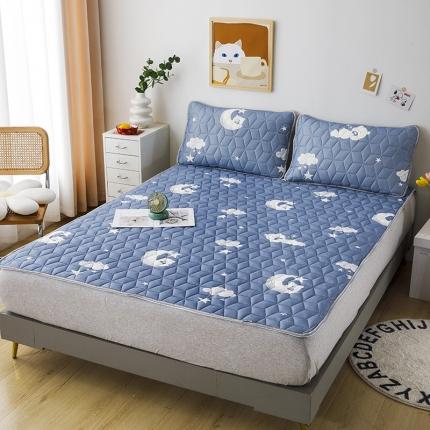 91家纺网 家纺一手货源 找家纺 (总)纽缦 2022新款凉感丝乳胶凉席卡通系列床单款