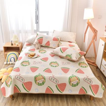 91家纺网 家纺一手货源 找家纺 （总）茉夕家纺 2022新款单面纯棉床盖