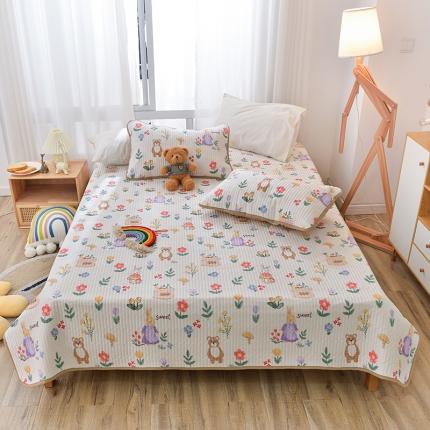 91家纺网 家纺一手货源 找家纺 （总）茉夕家纺 2022新款单面纯棉床盖