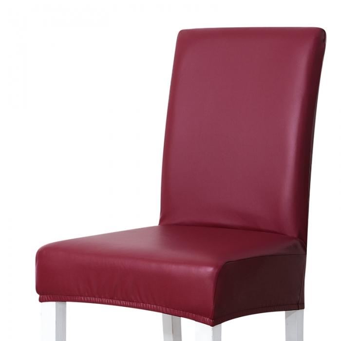 91家纺网 家纺一手货源 找家纺 弹力一体加厚纯色pu椅套 饭店酒店家用连体式椅子套