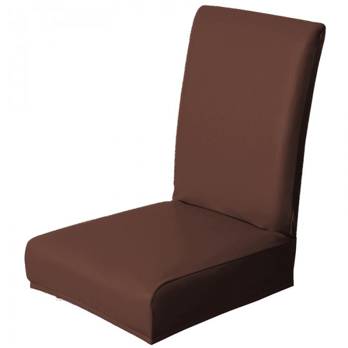 91家纺网 家纺一手货源 找家纺 弹力一体加厚纯色pu椅套 饭店酒店家用连体式椅子套