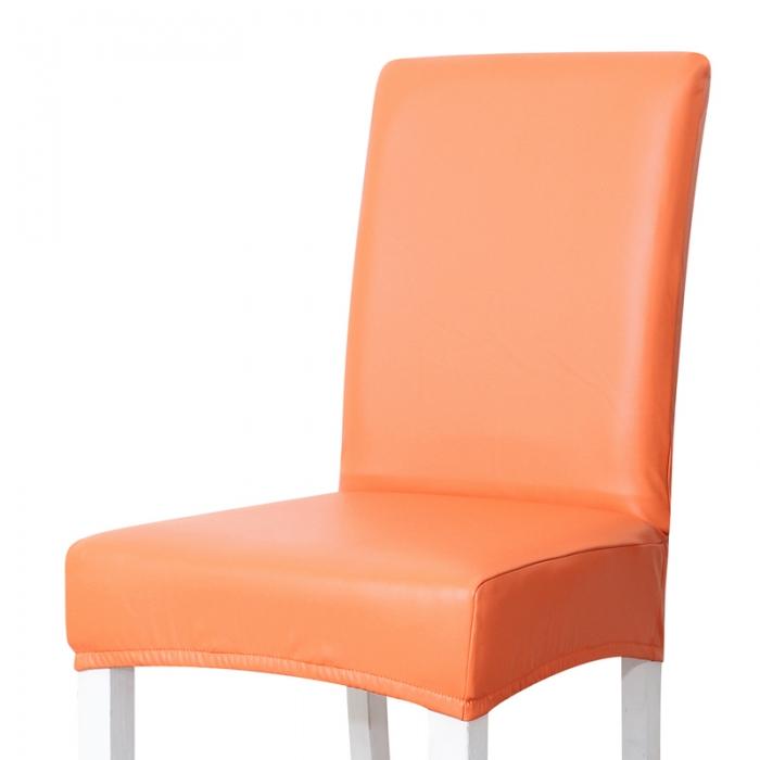 91家纺网 家纺一手货源 找家纺 弹力一体加厚纯色pu椅套 饭店酒店家用连体式椅子套