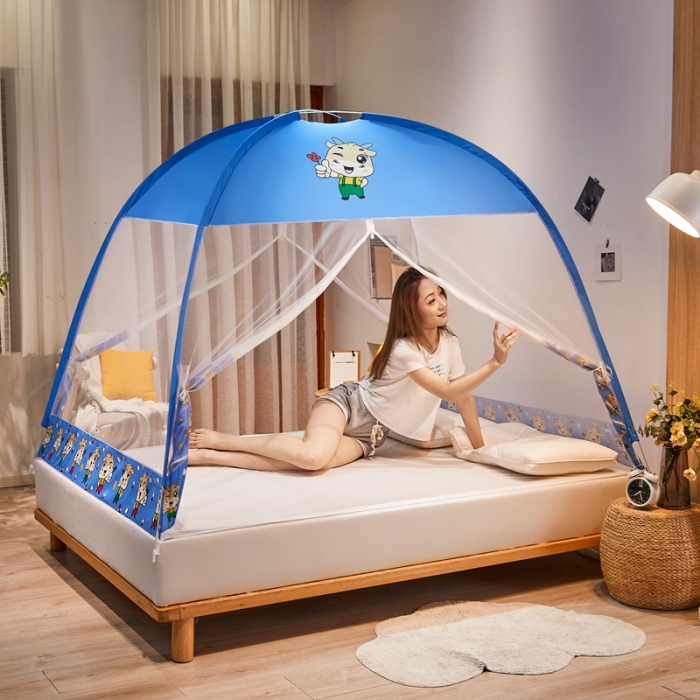 91家纺网 家纺一手货源 找家纺 爱洛 2022新款卡通印花防尘蚊帐系列 牛牛