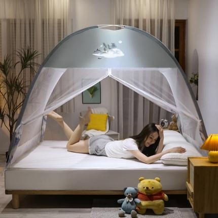 爱洛 2022新款卡通印花防尘蚊帐系列 山水画