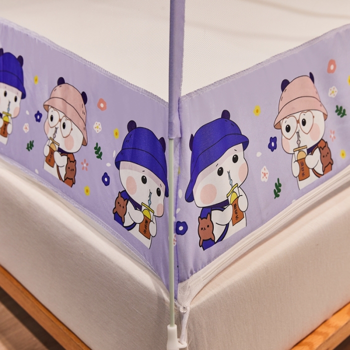 91家纺网 家纺一手货源 找家纺 爱洛 2022新款卡通印花防尘蚊帐系列 小男孩